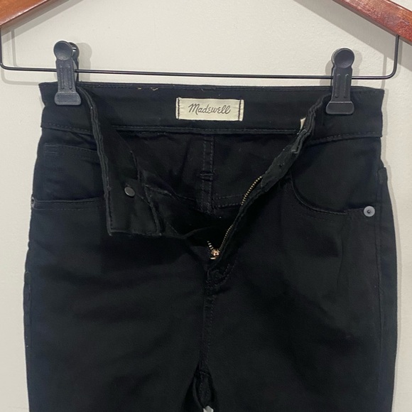 Madewell Curvy High-Rise Skinny Jeans Womens 23 Petite Carbondale Wash Black 23P - Picture 10 of 13